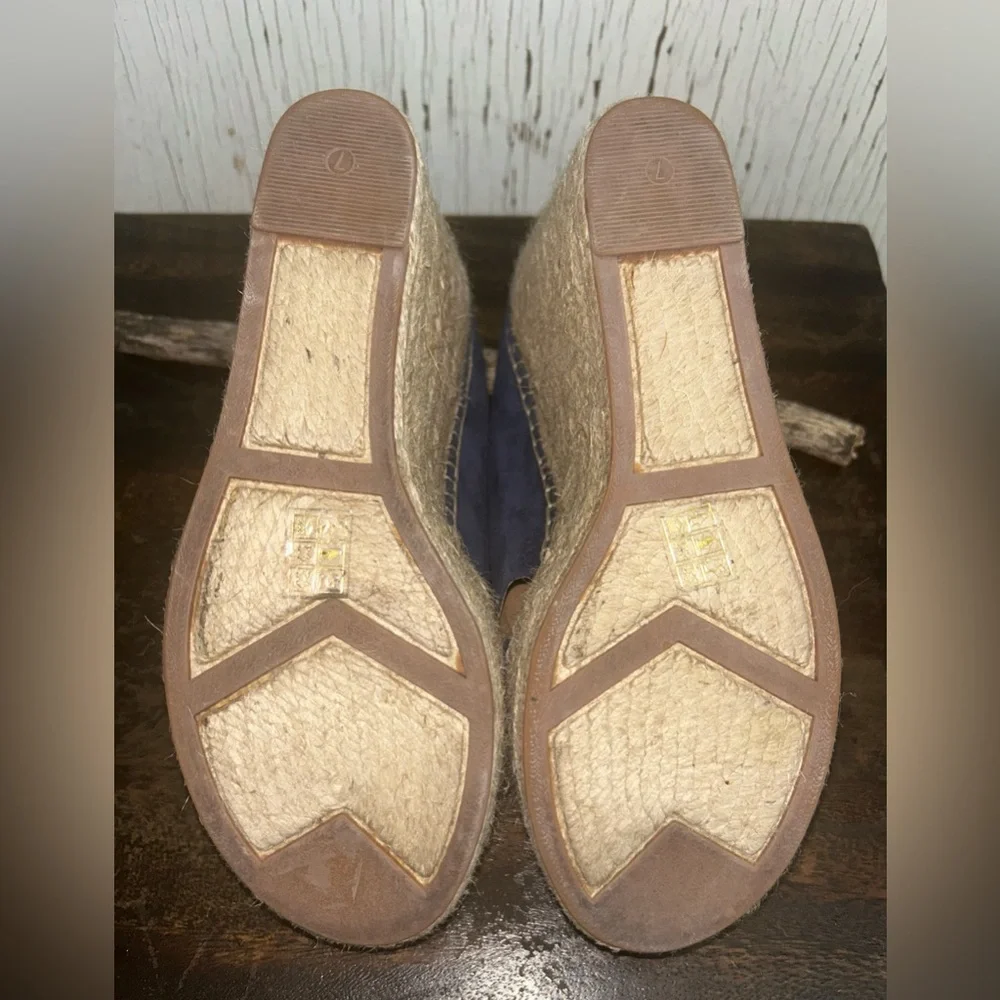 💙💙Sigerson Morrison Aitfa Dark Blue Suede Espadrille‎ Wedges💙💙